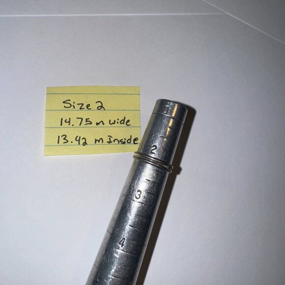 Sterling Silver Thin Double Band Ring, Size 2 - Picture 4 of 15